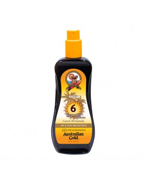 Australian Gold SPF 6 Spray Oil Sunscreen Carrot Oil Formula 237ml