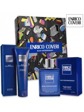 ENRICO COVERI BLUE CONTEMPORARY EDT +SHOWER GEL 