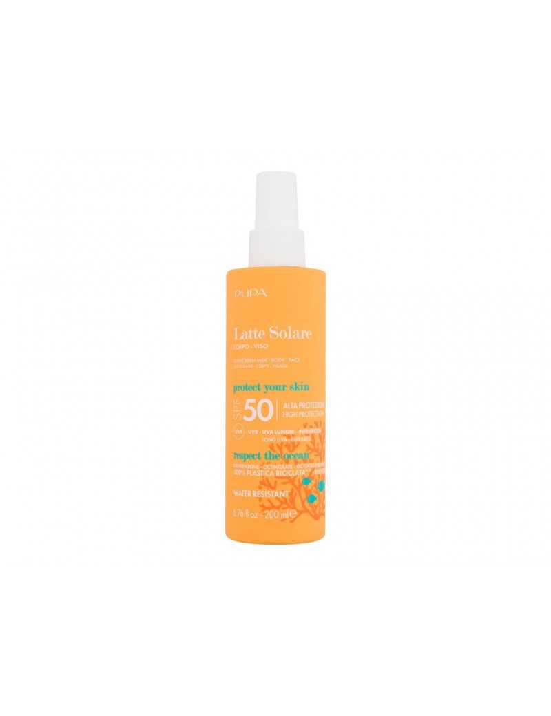 PUPA LATTE SOLARE CORPO/VISO SPF50 200 ML WATER RESISTANT