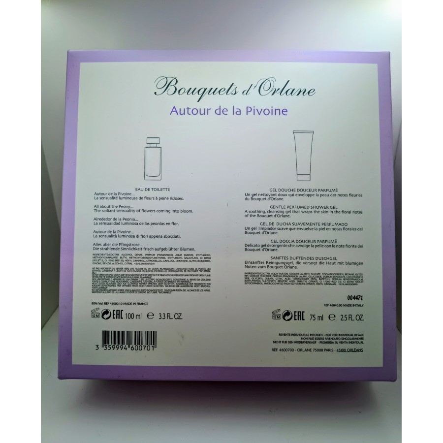 ORLANE BOUQUETS PIVOINE COFANETTO EDT 100ML+SG 75ML